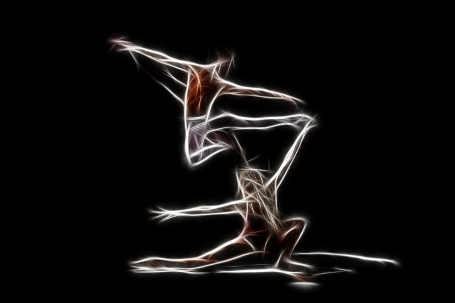 grafika z dwoma osobami tańczącymi