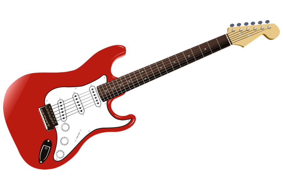 biało-czerwona gitara