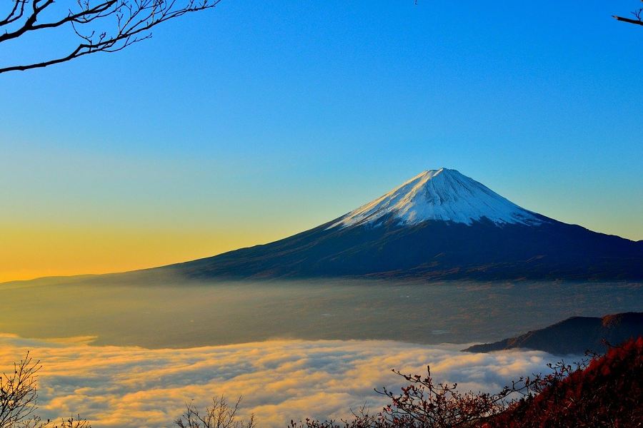 szczyt gór Fudżi